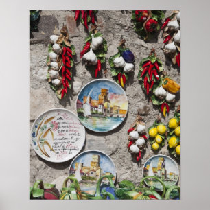 Italy, Brescia Province, Sirmione. Souvenirs. Poster