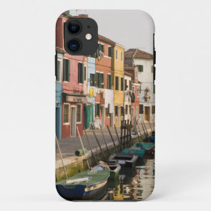 Italy, Burano. Colourful houses of line a iPhone 11 Case