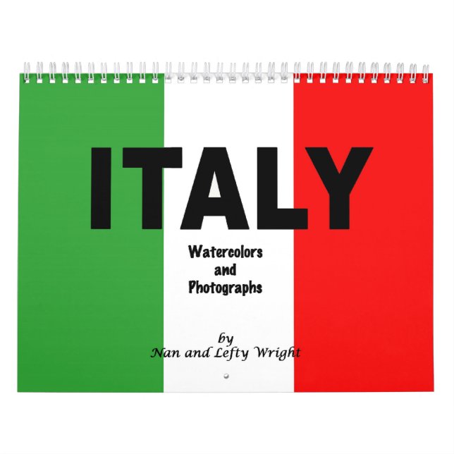 Italy Calendar of photos and watercolors (Cover)