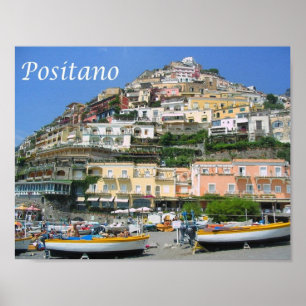 Italy - Campania - Amalfi Coast - Positano - Poster