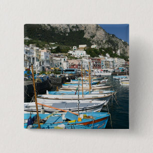 ITALY, Campania, (Bay of Naples), CAPRI: Marina 15 Cm Square Badge