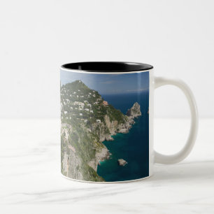 ITALY, Campania, (Bay of Naples), CAPRI: Two-Tone Coffee Mug