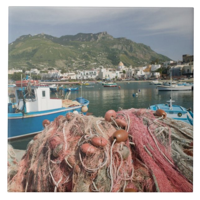 ITALY, Campania, (Bay of Naples), ISCHIA, FORIO: Ceramic Tile (Front)