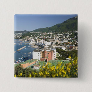 ITALY, Campania, (Bay of Naples), ISCHIA, LACCO 15 Cm Square Badge