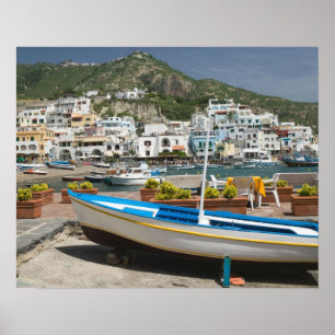 ITALY, Campania, (Bay of Naples), ISCHIA, Poster