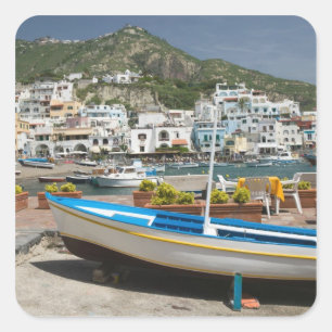 ITALY, Campania, (Bay of Naples), ISCHIA, Square Sticker