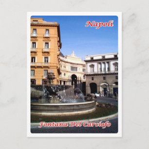 Italy - Campania - Naples - Artichoke Fountain - Postcard