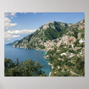 Italy, Campania, Sorrentine Peninsula, Positano, Poster