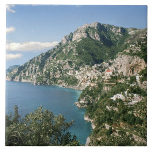 Italy, Campania, Sorrentine Peninsula, Positano, Tile