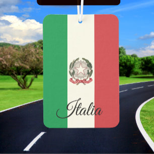 Italy Car Air Freshener, Italian Flag Car Air Freshener