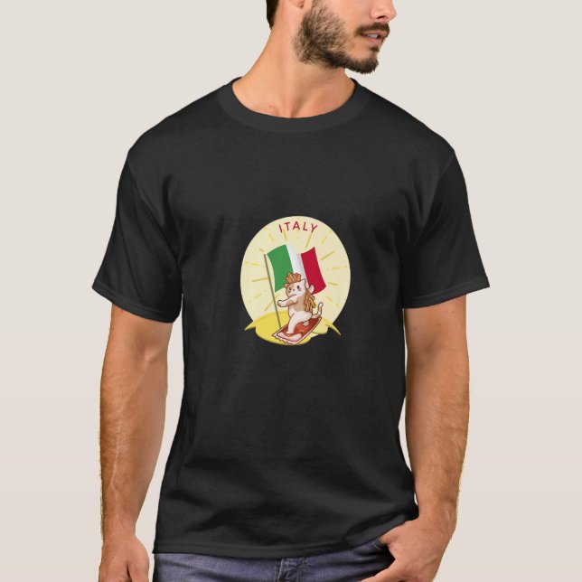 Italy Cat Fries   T-Shirt (Front)