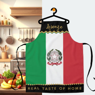 Italy Chefs Apron, Kitchen, Italian Flag Apron