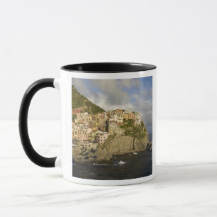 Italy, Cinque Terre, Manarola. Village on cliff. Mug