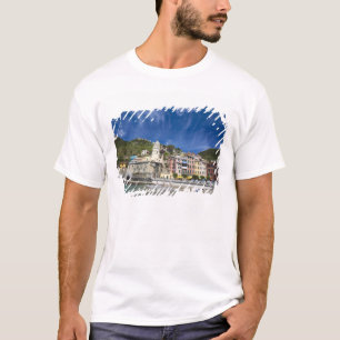 Italy, Cinque Terre, Vernazza, Harbour and Church T-Shirt