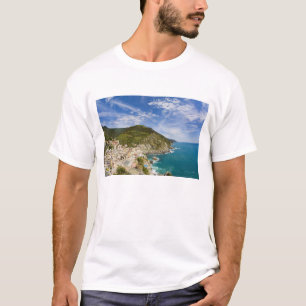Italy, Cinque Terre, Vernazza, Hillside Town of 2 T-Shirt