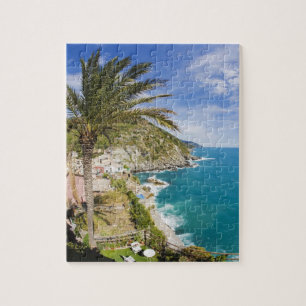 Italy, Cinque Terre, Vernazza, Hillside Town of Jigsaw Puzzle