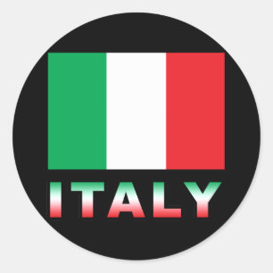 Italy Classic Round Sticker