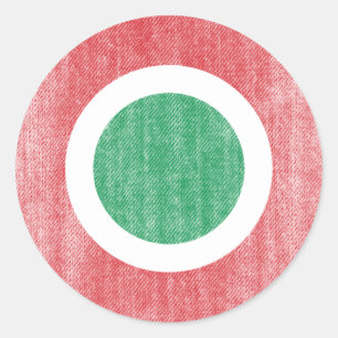 ITALY CLASSIC ROUND STICKER
