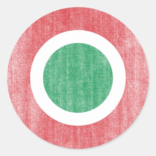 ITALY CLASSIC ROUND STICKER (Front)
