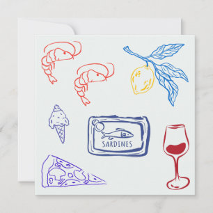 Italy Coastal Food Card