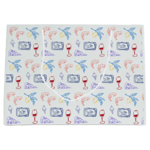 Italy Coastal Food Large Gift Bag