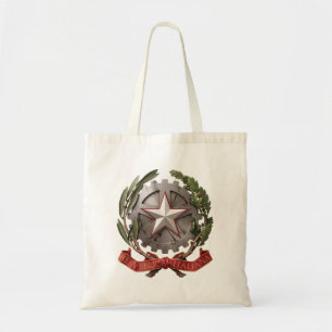 Italy coat arms country flag symbol emblem tote bag