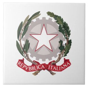Italy Coat arms country symbol flag emblem italian Ceramic Tile