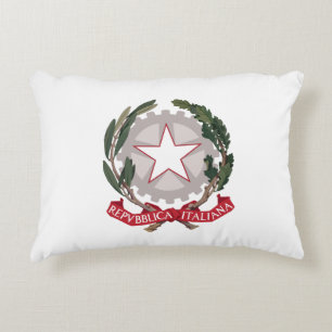 Italy Coat arms country symbol flag emblem italian Decorative Cushion