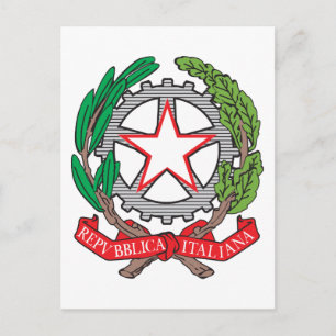 Italy Coat Of Arms Postcard