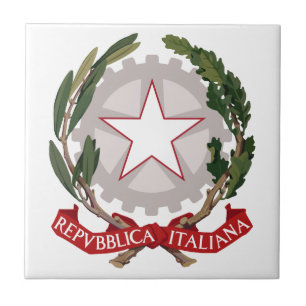 Italy Coat Of Arms Tile