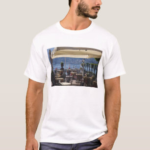 Italy, Como Province, Bellagio. Lakeside cafe. T-Shirt