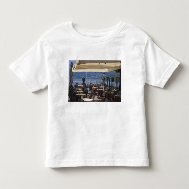 Italy, Como Province, Bellagio. Lakeside cafe. Toddler T-Shirt (Front)