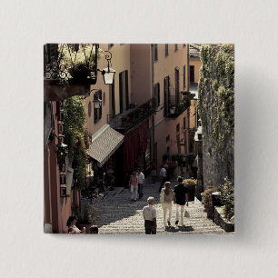 Italy, Como Province, Bellagio. Salita 2 15 Cm Square Badge
