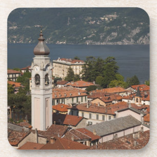 Italy, Como Province, Menaggio. Town view and 2 Coaster
