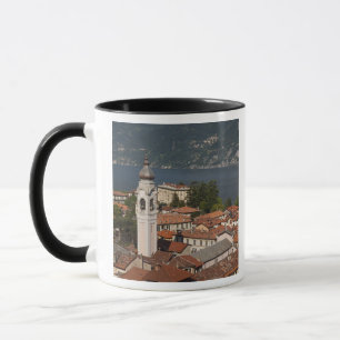 Italy, Como Province, Menaggio. Town view and 2 Mug