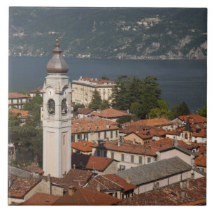 Italy, Como Province, Menaggio. Town view and 2 Tile