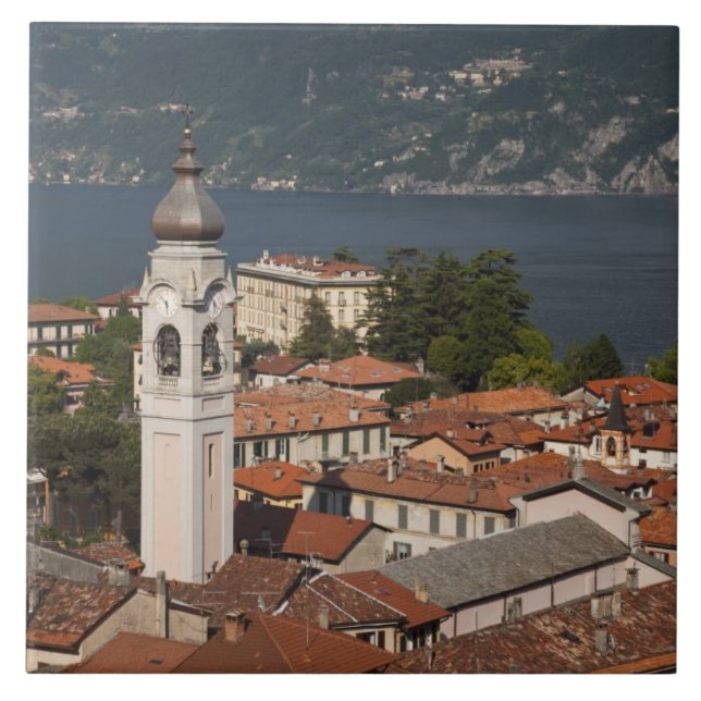 Italy, Como Province, Menaggio. Town view and 2 Tile (Front)