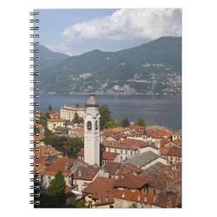 Italy, Como Province, Menaggio. Town view and Notebook
