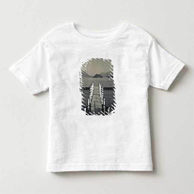 Italy, Como Province, Tremezzo. Lake pier. Toddler T-Shirt (Front)