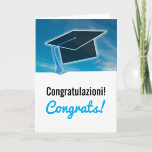 Italy "Congratulazioni" Congratulations in Italian Card