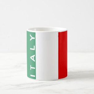 italy country flag symbol name text coffee mug
