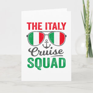 Italy Cruise Squad 2025 Italian Vacation Matching Card
