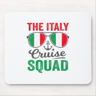 Italy Cruise Squad 2025 Italian Vacation Matching Mouse Pad