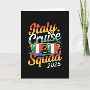 Italy Cruise Squad 2025 Summer Vacation Matching F Card