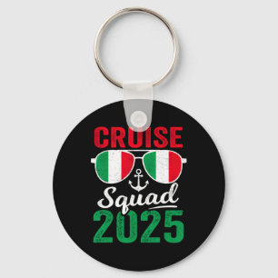 Italy Cruise Squad 2025 Summer Vacation Matching F Key Ring