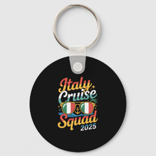 Italy Cruise Squad 2025 Summer Vacation Matching F Key Ring