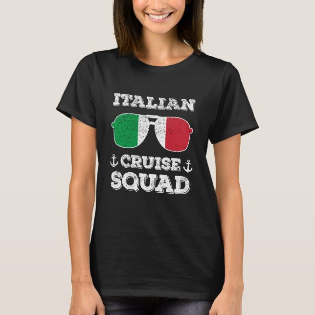 Italy Cruise Squad Summer Italian Vacation Matchin T-Shirt (Front)