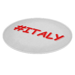 "#ITALY" Cute Design. Buy Now Cutting Board