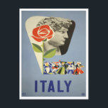 Italy David Statue Vintage Travel Postcard<br><div class="desc">Italy David Statue Vintage Travel Postcard</div>