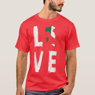 Italy DNA Italian outline love T-Shirt